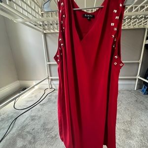 Rebel X Angel Red dress Sz 2x with studded sleeves